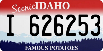ID license plate I626253