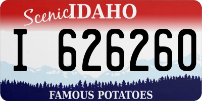 ID license plate I626260