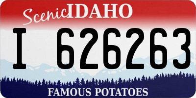 ID license plate I626263