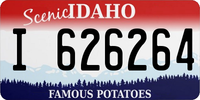 ID license plate I626264