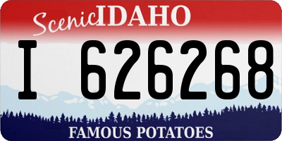 ID license plate I626268