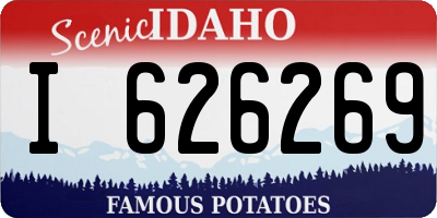 ID license plate I626269