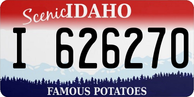 ID license plate I626270