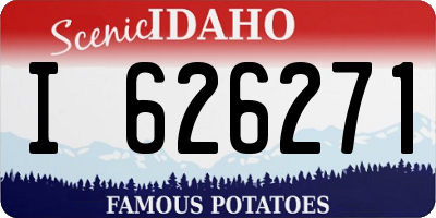 ID license plate I626271