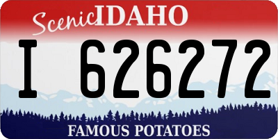 ID license plate I626272