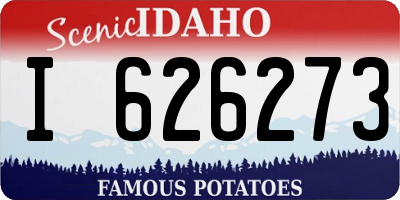 ID license plate I626273