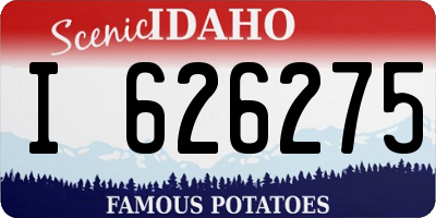ID license plate I626275