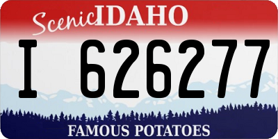 ID license plate I626277