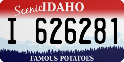ID license plate I626281