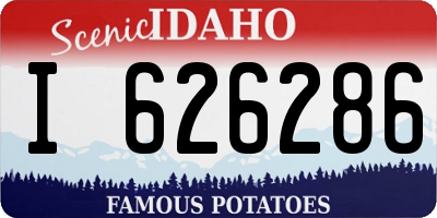 ID license plate I626286