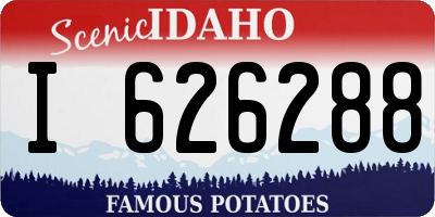 ID license plate I626288