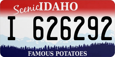 ID license plate I626292