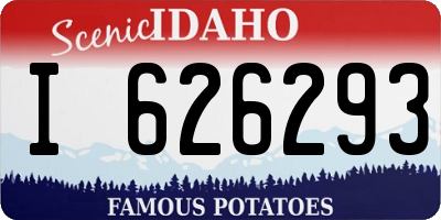 ID license plate I626293