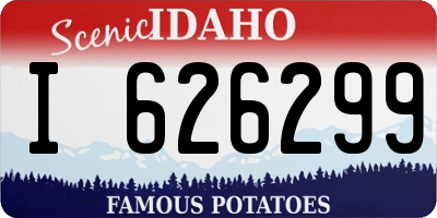 ID license plate I626299