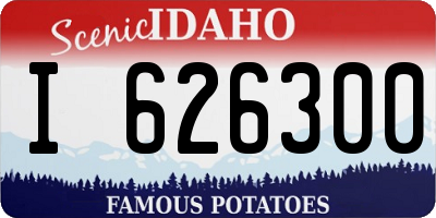 ID license plate I626300