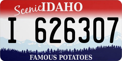 ID license plate I626307