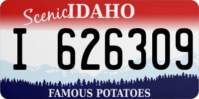 ID license plate I626309