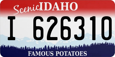 ID license plate I626310