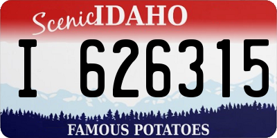 ID license plate I626315