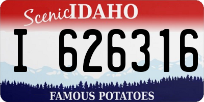 ID license plate I626316