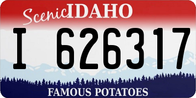 ID license plate I626317