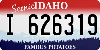 ID license plate I626319