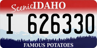 ID license plate I626330