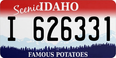 ID license plate I626331