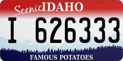 ID license plate I626333