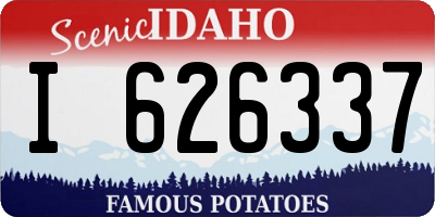 ID license plate I626337