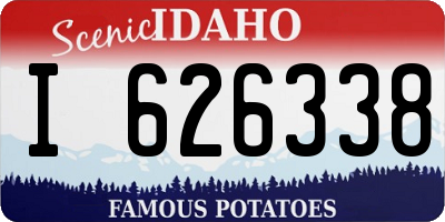 ID license plate I626338