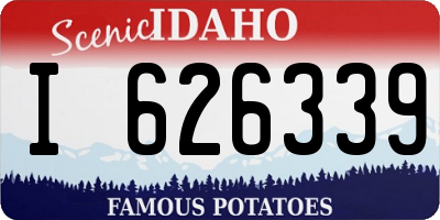 ID license plate I626339