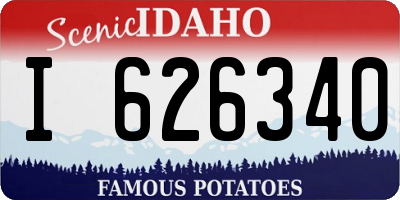 ID license plate I626340