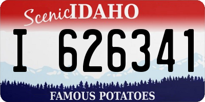 ID license plate I626341