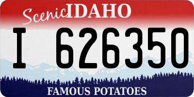 ID license plate I626350