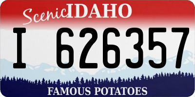 ID license plate I626357
