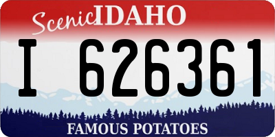 ID license plate I626361