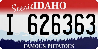 ID license plate I626363