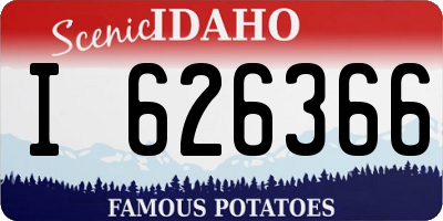 ID license plate I626366