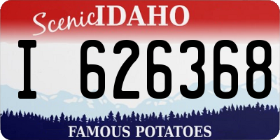 ID license plate I626368