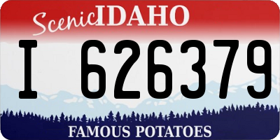 ID license plate I626379