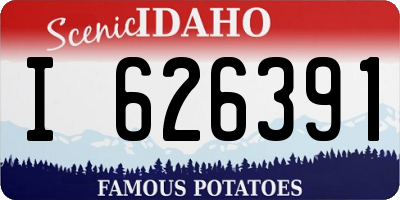 ID license plate I626391