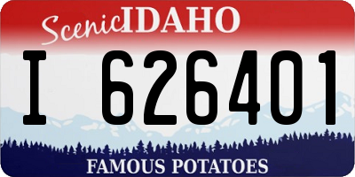 ID license plate I626401