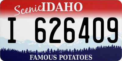 ID license plate I626409