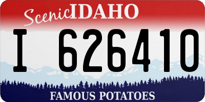 ID license plate I626410