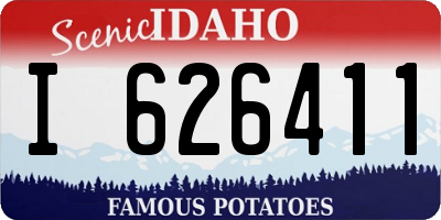 ID license plate I626411