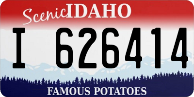 ID license plate I626414