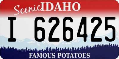 ID license plate I626425