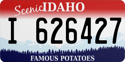 ID license plate I626427