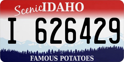 ID license plate I626429